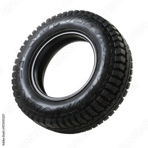 car tire isolated on white background