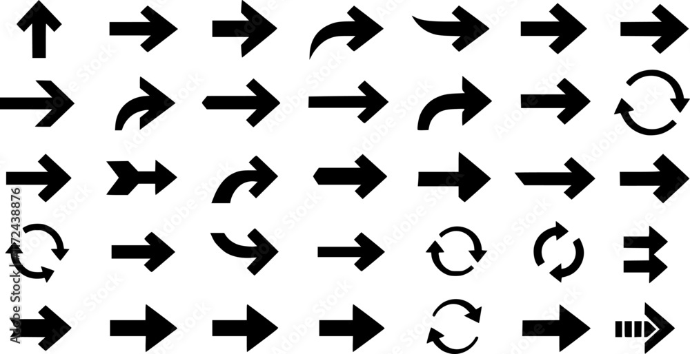vector set of Arrows big black set icons. Arrow vector collection. Cursor. Modern simple arrows. vector set of Arrows big black set icons. Arrow vector collection. Cursor. Modern simple arrows.