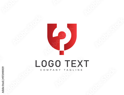 Luxury letter line color logo
