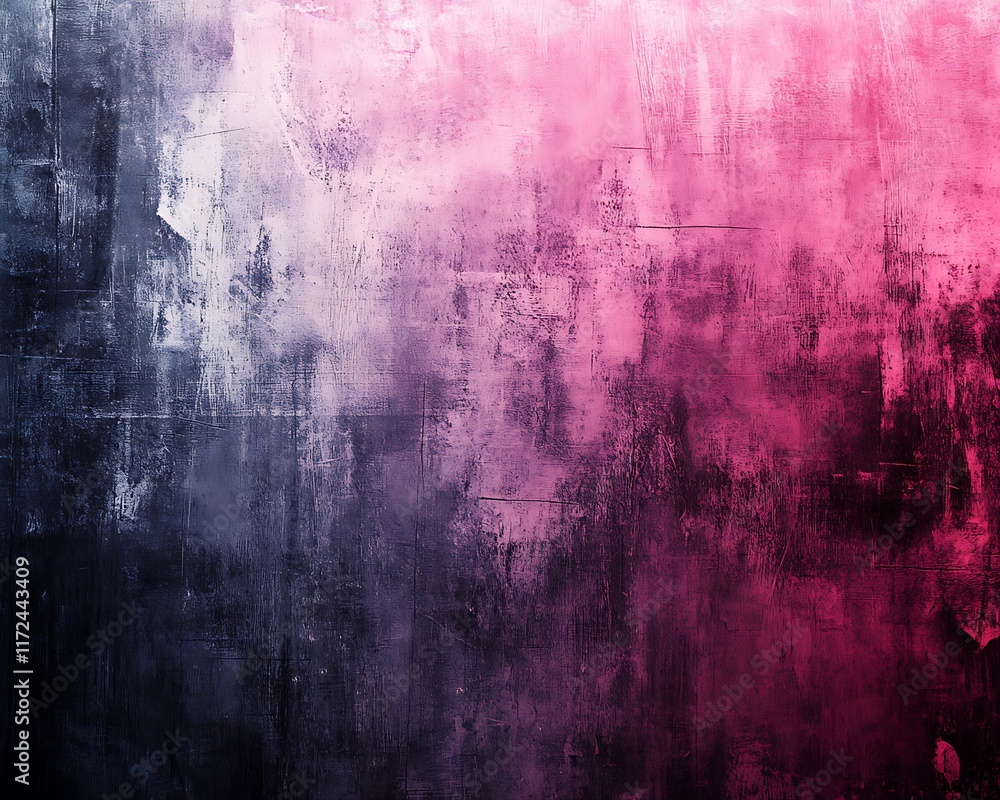 Fototapeta premium Abstract grunge wall with bright paint splashes and rough textures