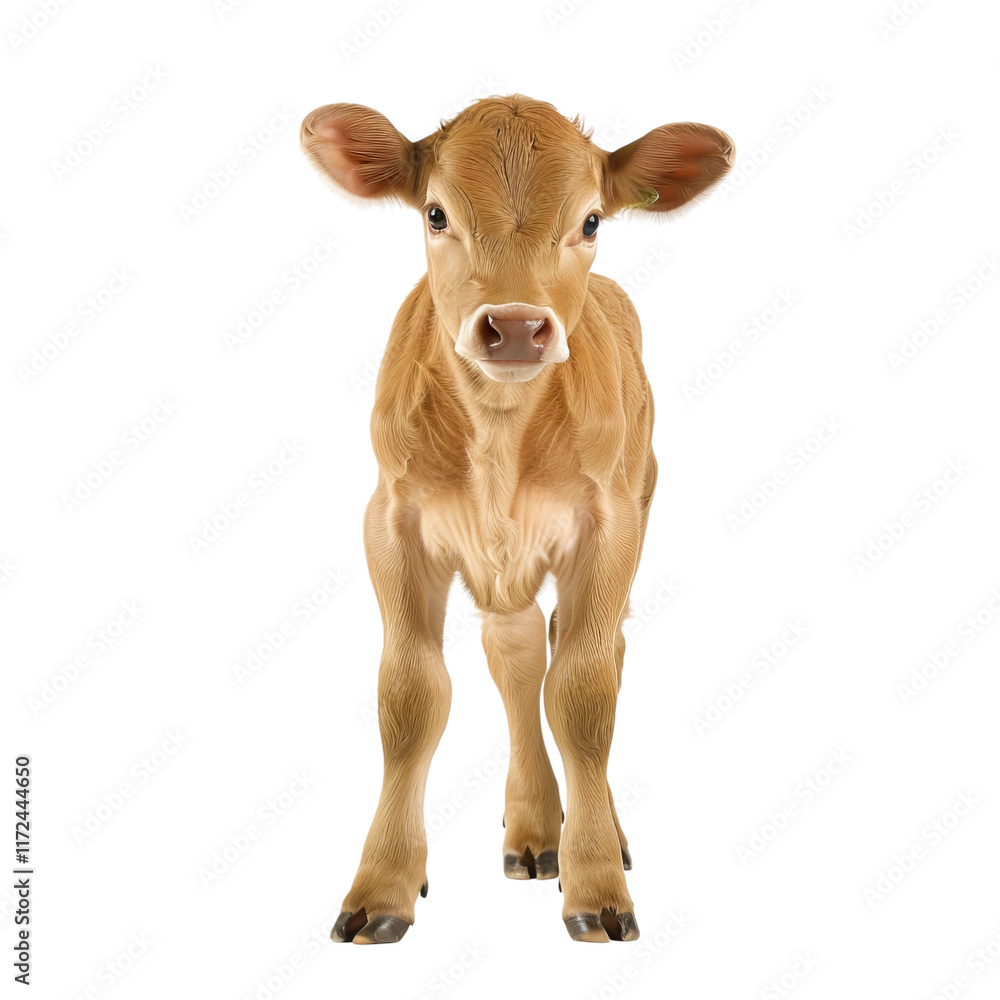 calf on isolated calf on isolated