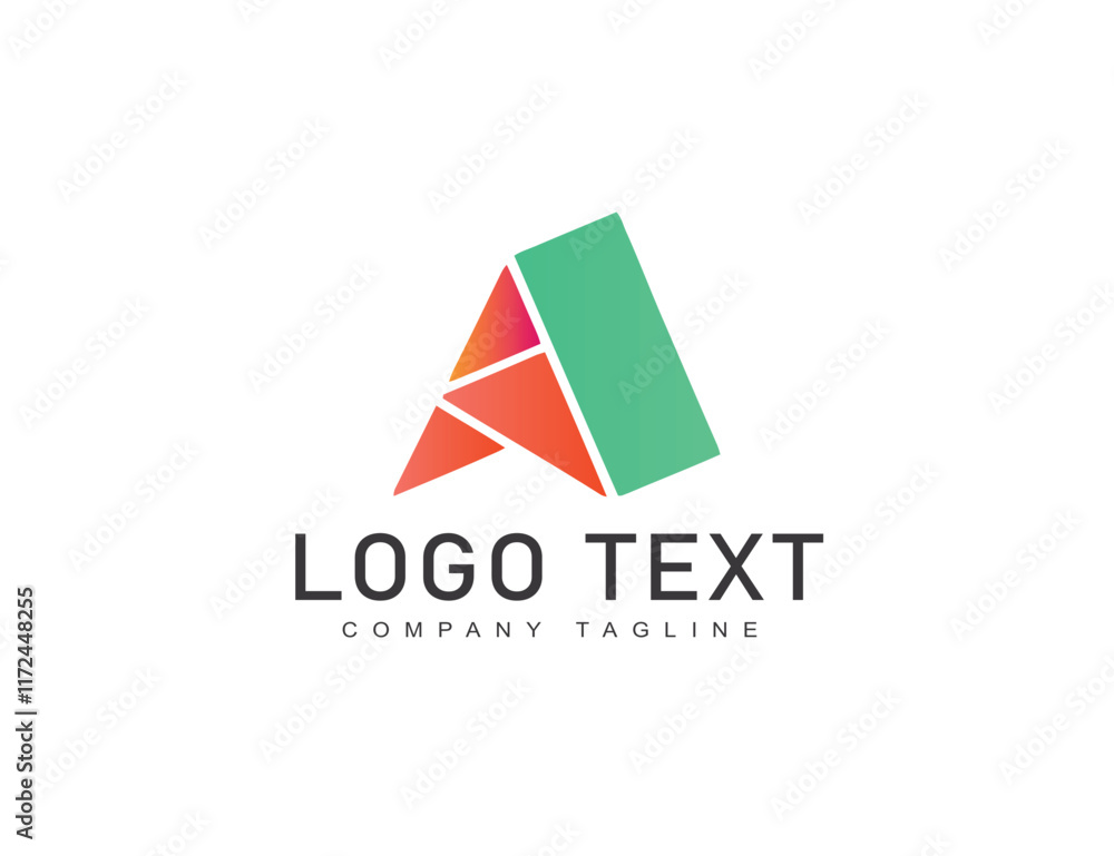 A logo design template vector graphic branding element A logo design template vector graphic branding element