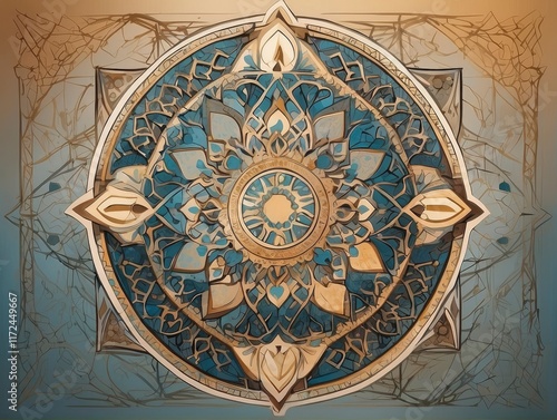 vintage background with ornament