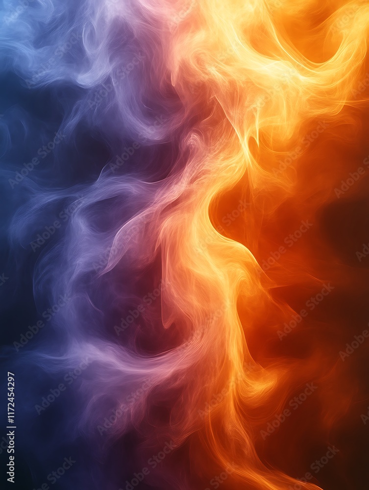 Abstract fire and ice swirl background. Abstract fire and ice swirl background.
