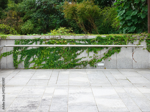 Wallpaper Mural Railings on rooftops or staircases that prevent falls and assist movement. Functional and safety-oriented design. Torontodigital.ca
