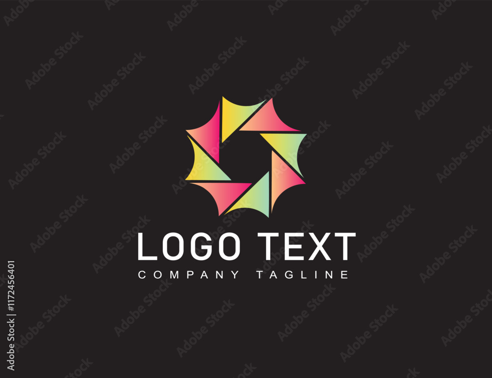 Obraz premium Modern Typographic Wordmark logo