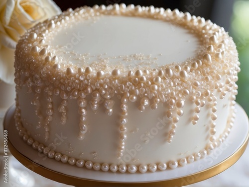 wedding cake on a white plate