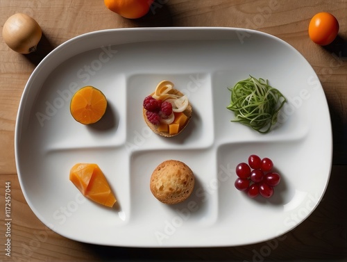 plate with vegetables