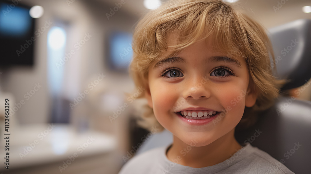Smiling Child at Dentist Appointment Smiling Child at Dentist Appointment