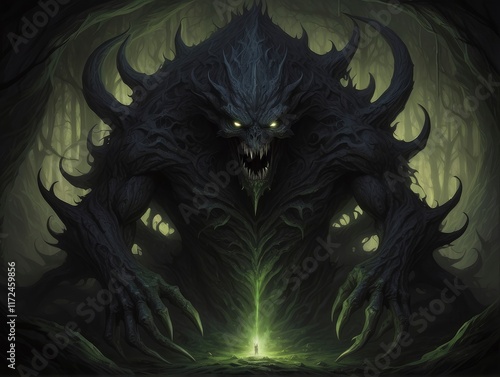 scary halloween monster