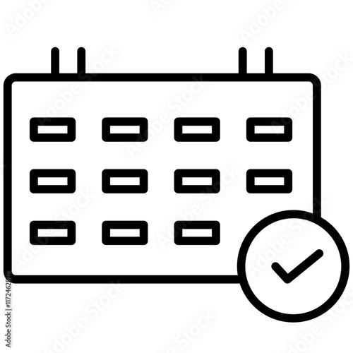Deadline Line Icon Style