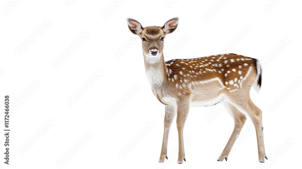 deer isolated on white background deer isolated on white background