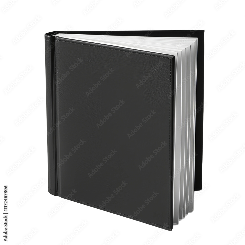 black book isolated on white black book isolated on white