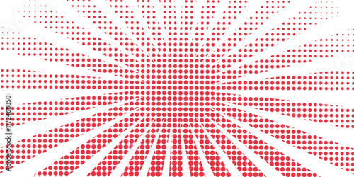 Red black gradient halftone pattern with polka dots, vector, eps10.