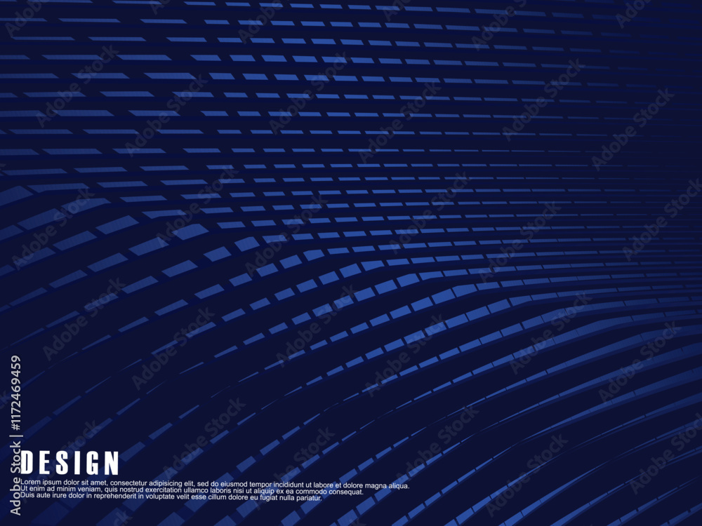 Naklejka premium Futuristic blue digital technology background, nano cyber information, abstract communication, future technology data innovation, internet network speed connection. Editable strokes.