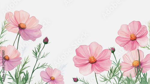 Wallpaper Mural Elegant wedding invitation card background vector. Minimal hand painted watercolor botanical flowers texture template background. Design for wedding, vip cover, poster, rsvp moderncard.Valentine's Day Torontodigital.ca