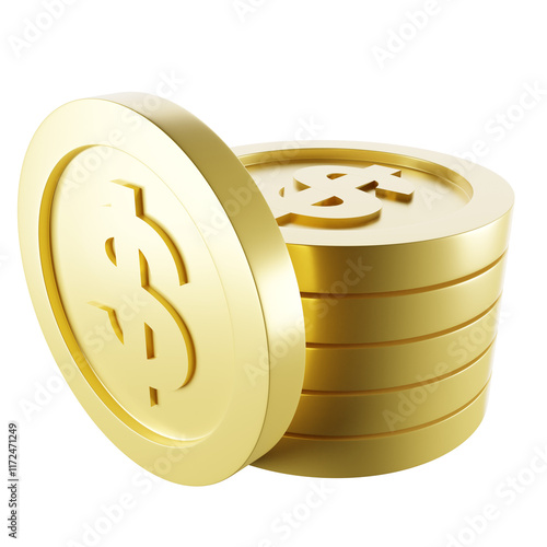 3D Finance Illustrations Business