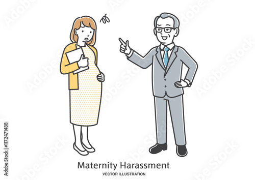 上司からマタニティハラスメントを受ける女性会社員