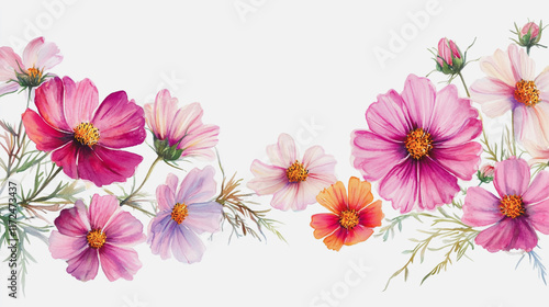 Wallpaper Mural Elegant wedding invitation card background vector. Minimal hand painted watercolor botanical flowers texture template background. Design for wedding, vip cover, poster, rsvp moderncard.Valentine's Day Torontodigital.ca