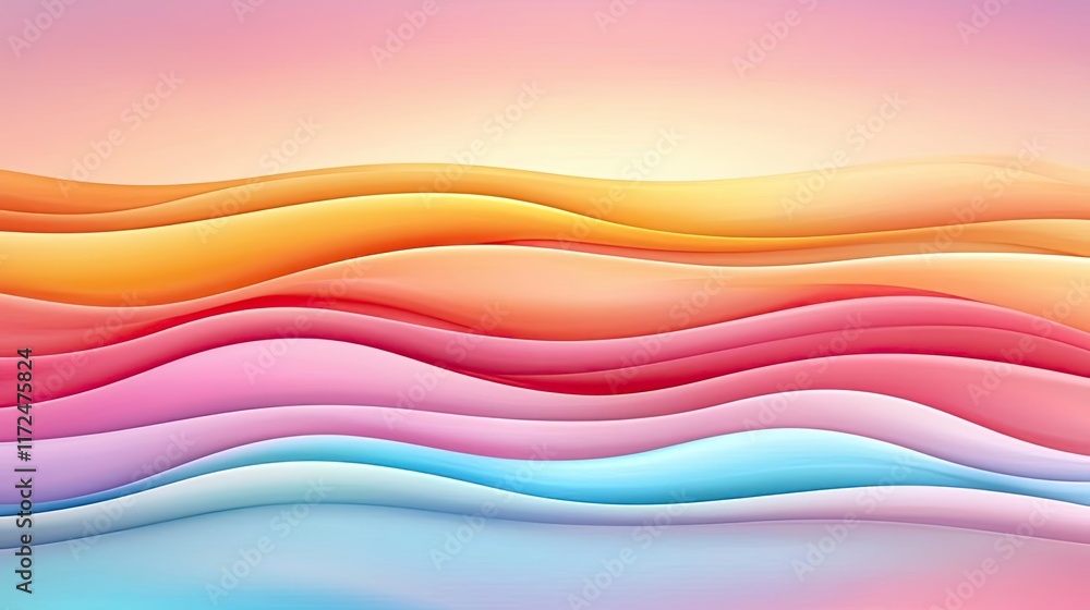 Pastel abstract background concept. Colorful abstract waves creating a soothing and vibrant background for design projects. Pastel abstract background concept. Colorful abstract waves creating a soothing and vibrant background for design projects.