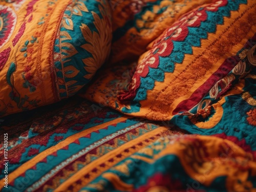 colorful fabric with a pattern