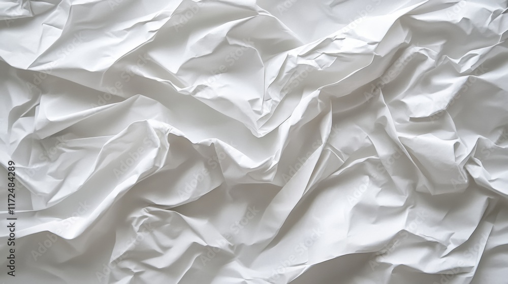 Obraz premium Abstract White Fabric Drape