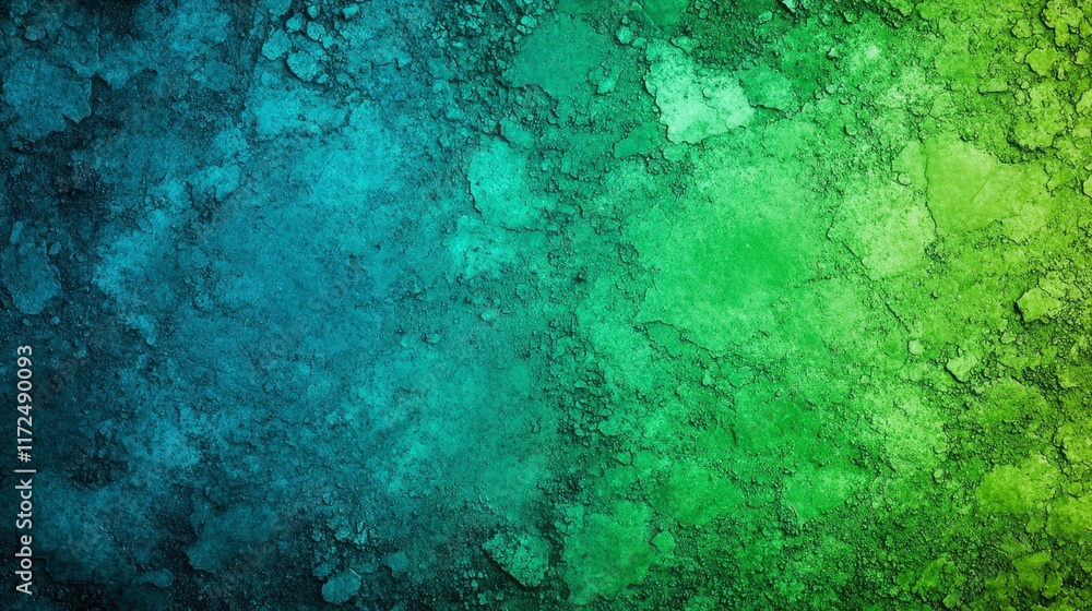 Fototapeta premium Abstract textured background featuring a gradient transition from blue to green, evoking a sense of tranquility and nature