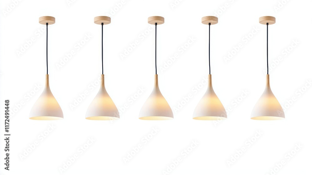 Collection of Pendant Light front view full length on white background. Collection of Pendant Light front view full length on white background.