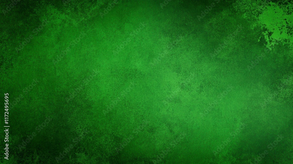 Obraz premium Textured green background with a soft gradient, ideal for nature-themed designs, websites, or artistic projects requiring a fresh and vivid backdrop.
