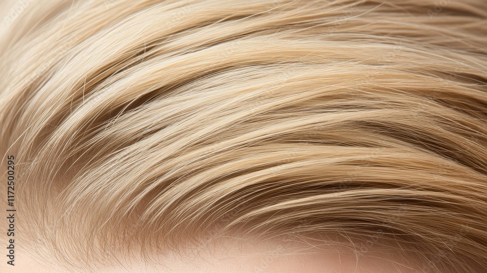 Close-Up View of Soft and Smooth Blonde Hair Texture Capturing Natural Shine and Depth, Ideal for Beauty and Hair Care Themes Close-Up View of Soft and Smooth Blonde Hair Texture Capturing Natural Shine and Depth, Ideal for Beauty and Hair Care Themes