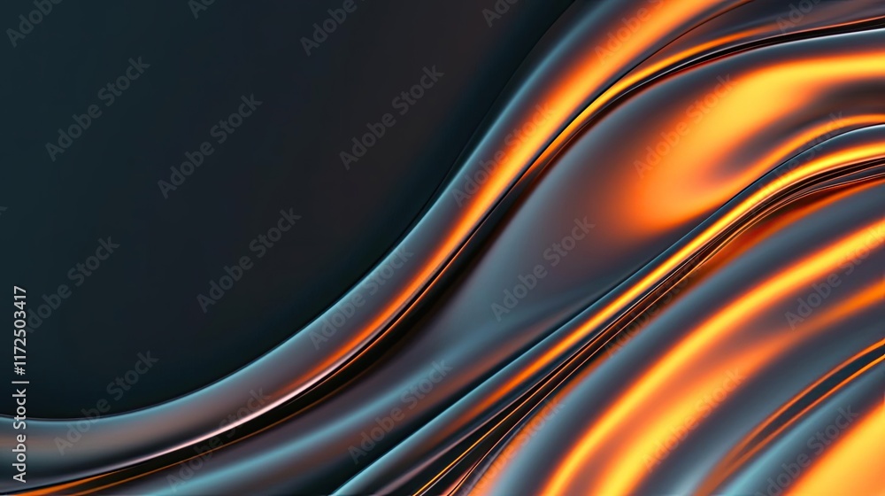 Splash abstract background idea. Abstract waves with metallic sheen in vibrant orange and dark tones, perfect for backgrounds. Splash abstract background idea. Abstract waves with metallic sheen in vibrant orange and dark tones, perfect for backgrounds.