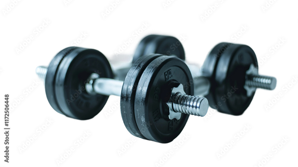 dumbbell isolated on white dumbbell isolated on white