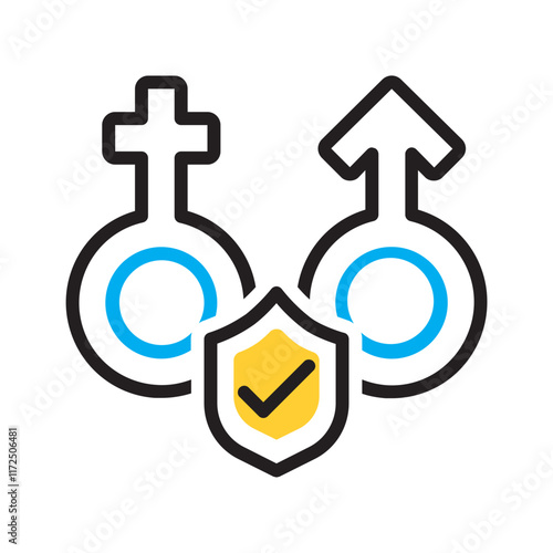 Vector multi color icon for Consent