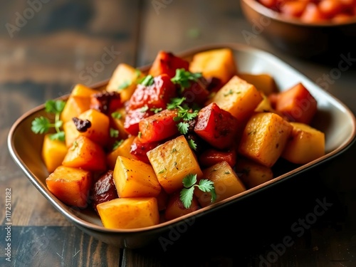 Patatas bravas are from Spain: Potatoes with spicy sauce.