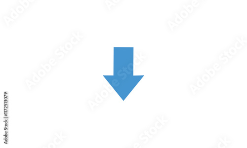 abstract directional arrow icon or swipe down arrow signal. Green Download Arrow Down Flat Icon On white Background. download icon sign. down arrows icon.