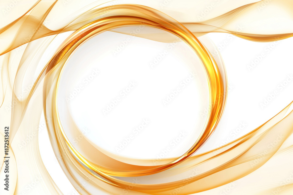 Abstract golden background with waves and circles. Abstract golden background with waves and circles.