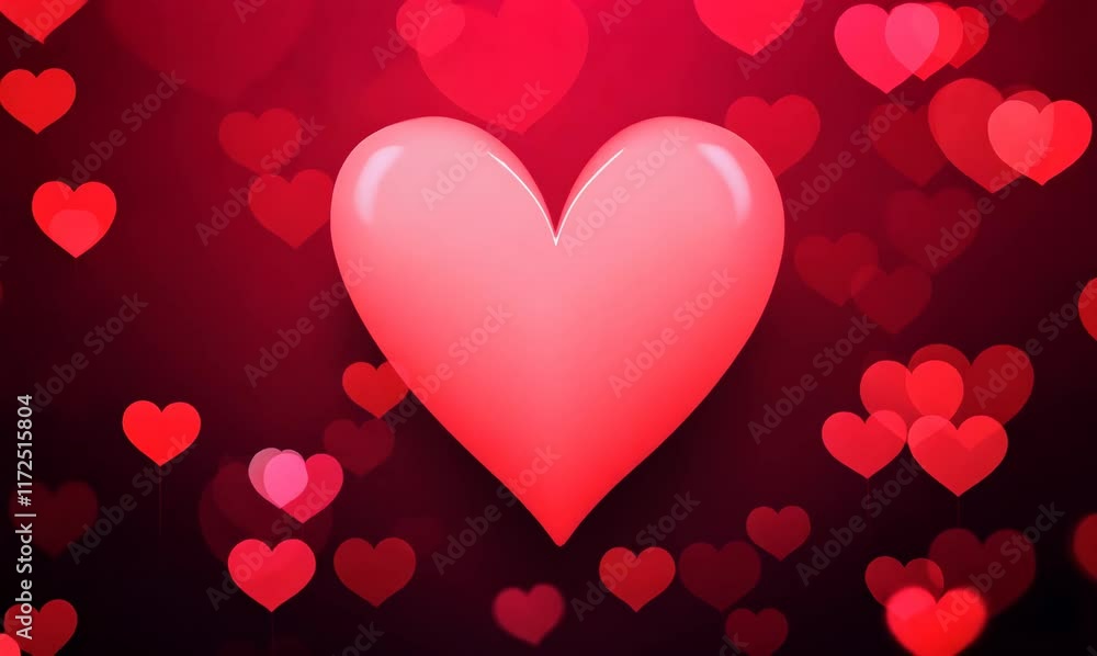 an enchanting heart formation surrounded by vibrant bokeh