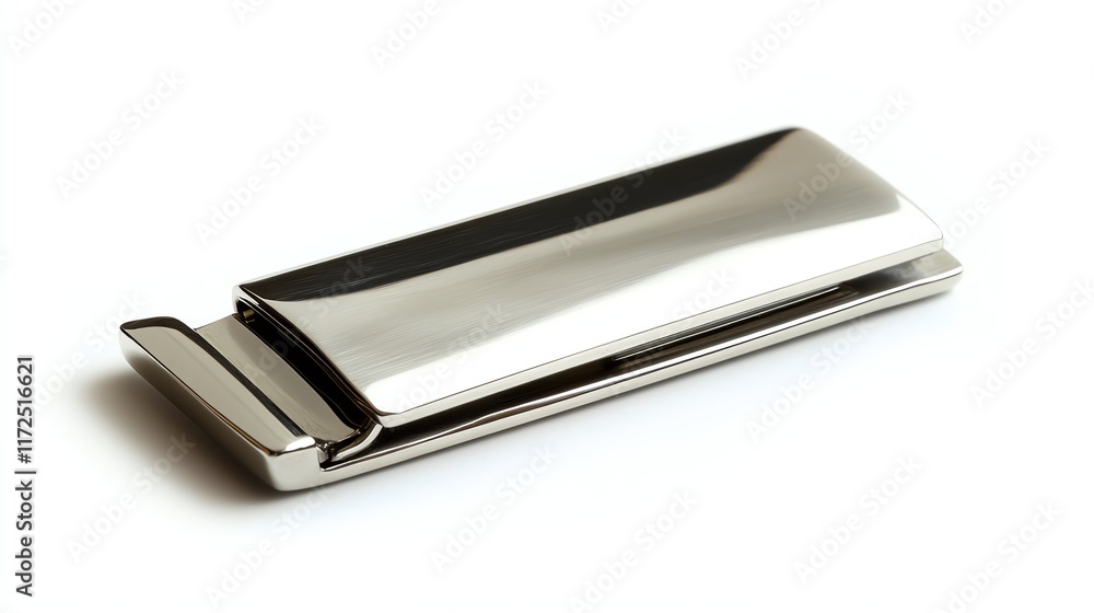 Metallic harmonica on white isolated background Metallic harmonica on white isolated background