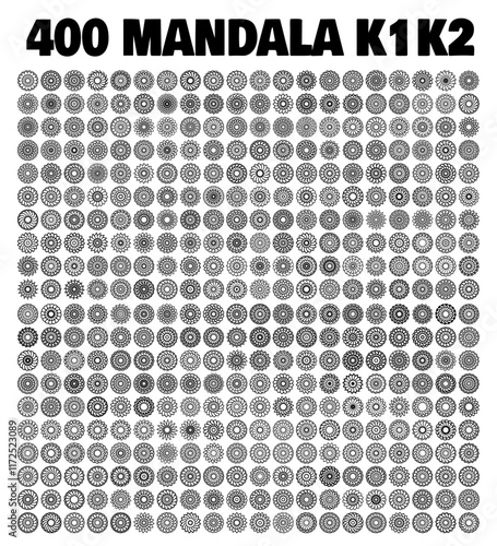 various mandala collections - 400 set yoga pattern