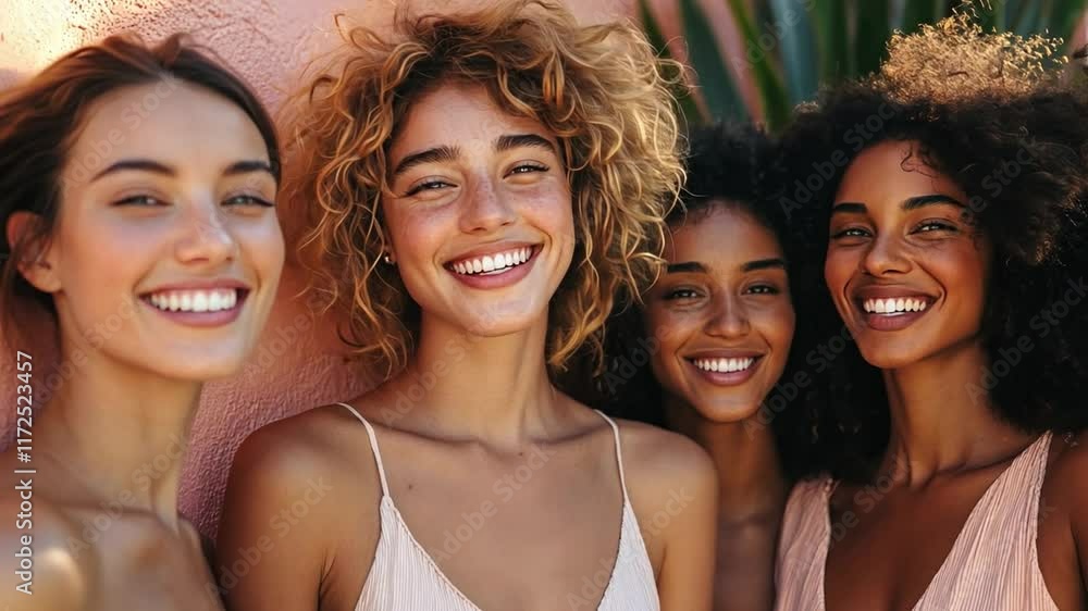 People promoting fragrance-free beauty products for sensitive skin care People promoting fragrance-free beauty products for sensitive skin care