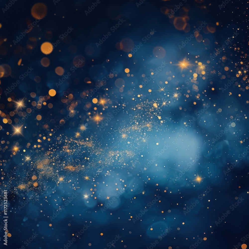 Night Sky with Stars and Bokeh Effect Night Sky with Stars and Bokeh Effect