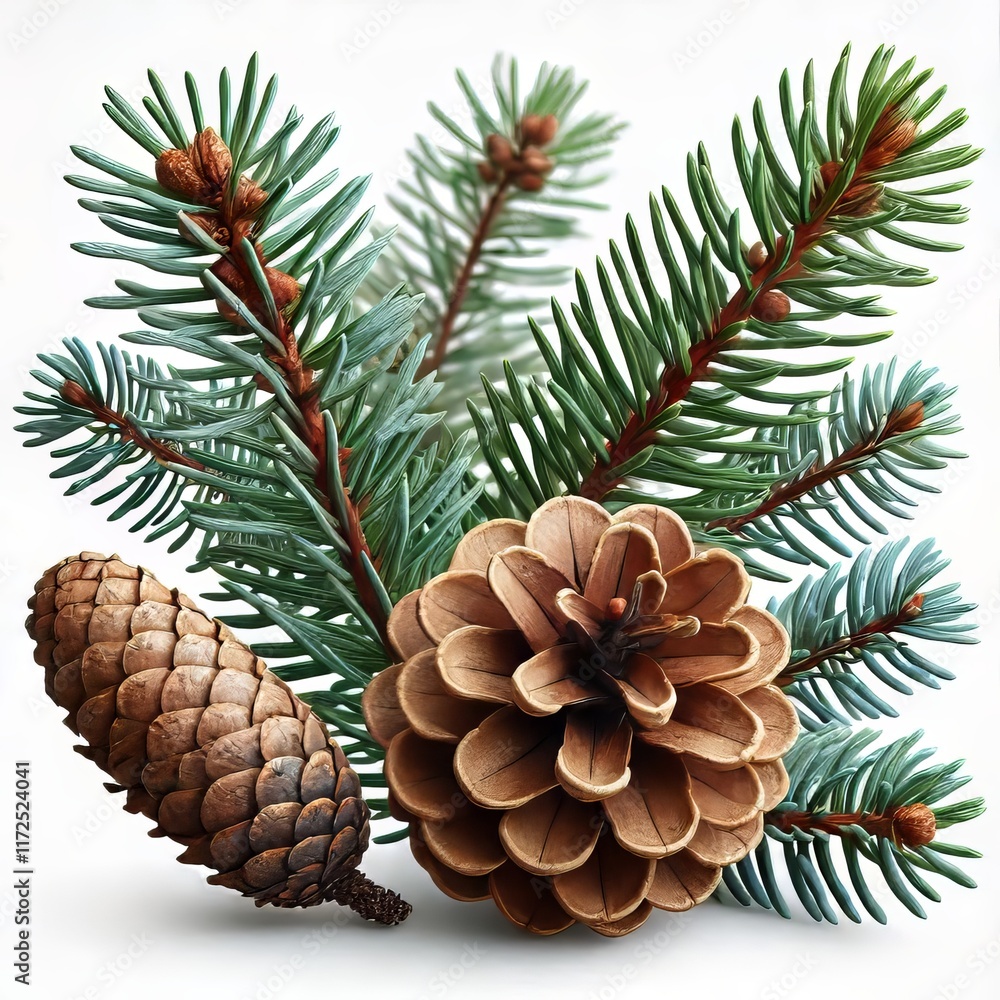 A highly detailed and realistic pinecone A highly detailed and realistic pinecone