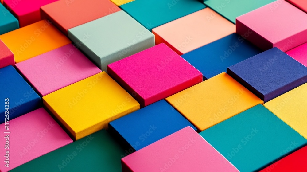 Vibrant Geometric Cube Patterns in Neon Colors Abstract Digital Artwork Vibrant Geometric Cube Patterns in Neon Colors Abstract Digital Artwork