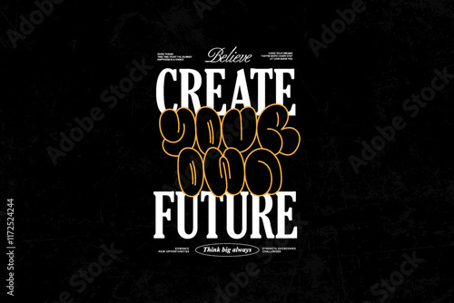 streetwear concept typography vector graphic tee design templates ideas