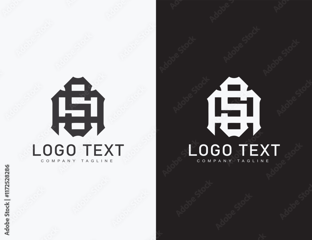 Obraz premium Simple Line Minimal Logo