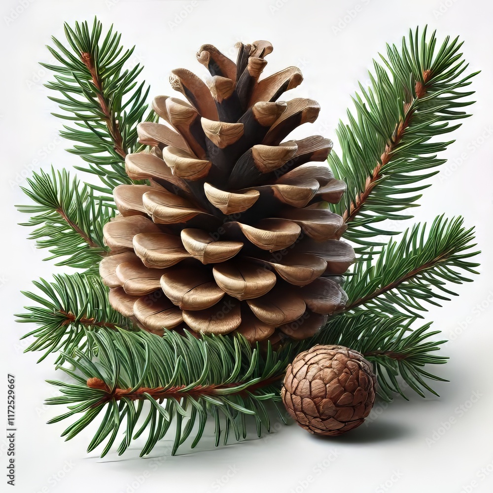 A highly detailed and realistic pinecone A highly detailed and realistic pinecone