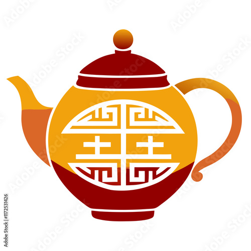 Chinese New Year with a traditional teapot symbolizing warmth and harmony