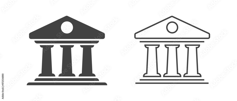 Library museum column icon vector stroke, line bank building sign simple minimal, solid university institute symbol linear outline logo pictogram, law court government house office image clip art
Library museum column icon vector stroke, line bank building sign simple minimal, solid university institute symbol linear outline logo pictogram, law court government house office image clip art