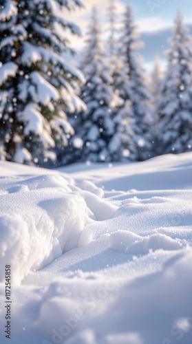 Wallpaper Mural Winter Wonderland Background for Holiday Cards Packaging Marketing E-Commerce Social Media Websites and Seasonal Events Torontodigital.ca