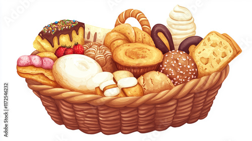 Wallpaper Mural bakery in basket. Torontodigital.ca